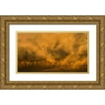 thumbnail image 1 of Fan, John 24x15 Gold Ornate Wood Framed with Double Matting Museum Art Print Titled - Garden of Eden, 1 of 4