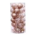 thumbnail image 3 of 24 piezas de adornos de bolas de Navidad colgantes adornos decorativos adornos de Navidad para Dorado champagne, 3 of 9