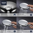 thumbnail image 4 of Grohe 26 545 Rainshower 1.75 GPM Multi Function Hand Shower - Nickel, 4 of 7