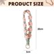 thumbnail image 2 of Llavero de pulsera suave, cordón hecho a mano para llaves, llaveros de muñeca con flores bonitas, soporte para pulsera para mujer, 2 of 5