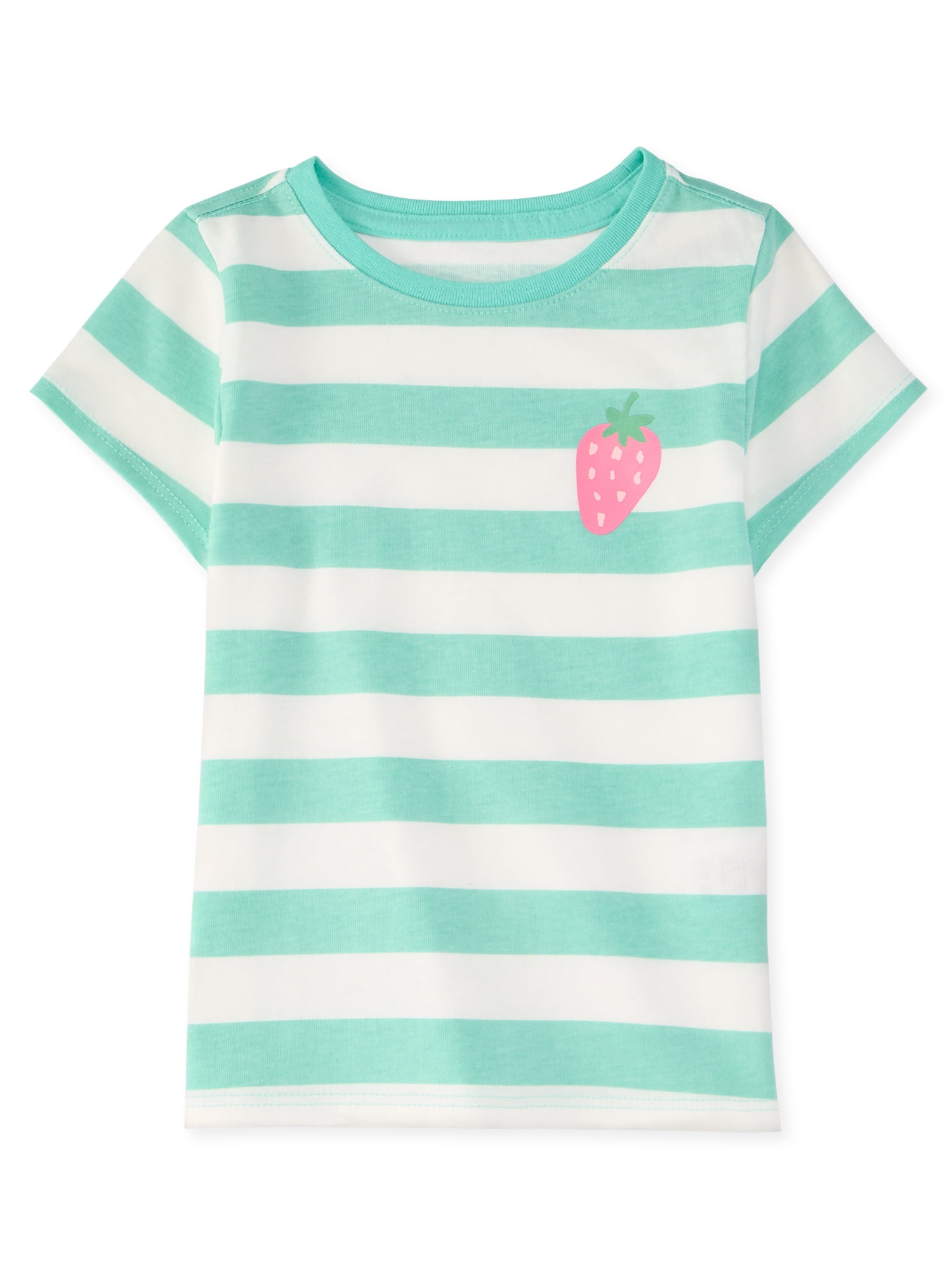 Garanimals Newborn, Baby & Toddler Girl Cotton Short-Sleeve Graphic T-Shirts, 3-Pack, Sizes 0-6T