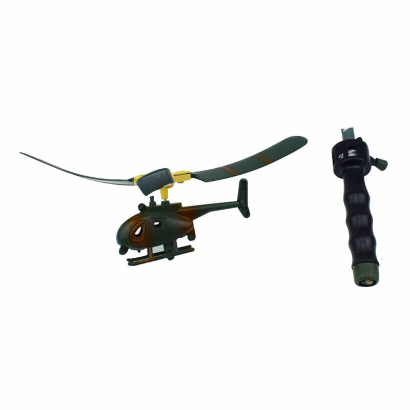 Pull String Handle Educational Helicopter Outdoors Toys Gift For Children 