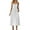 White, variant on Abomasnow Women's Smocked Maxi Dresses 2025 Spaghetti Strap Swing Beach Sundress Casual A Line Long Flowy Dress with Pockets