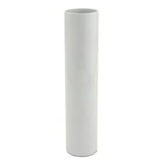 Green Floral Crafts - 25 Inch Bamboo Cylinder Floor Vase - Lacquer White