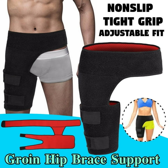 Groin Compression Wrap Hip Support Brace Sciatica Pain Relief -injured Groin Hamstring Thigh Hip For Men and Women