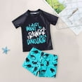 thumbnail image 3 of Gerichy Boys Swim Set, 2T 3T 4T 5T Swimsuit Boys Baby Boy One Piece Rash Guard Swimsuit Zip Swimwear UPF 50 Beachwear Sunsuit, 3 of 6
