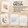 thumbnail image 4 of BAZIC Tracing Paper Pad 30 Sheets 9" X 12" White Translucent Trace Paper, 2-Pack, 4 of 7