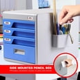 thumbnail image 3 of SereneLife 4 Drawer File Cabinet Desk Storage Organizer with Combination Lock, 3 of 5