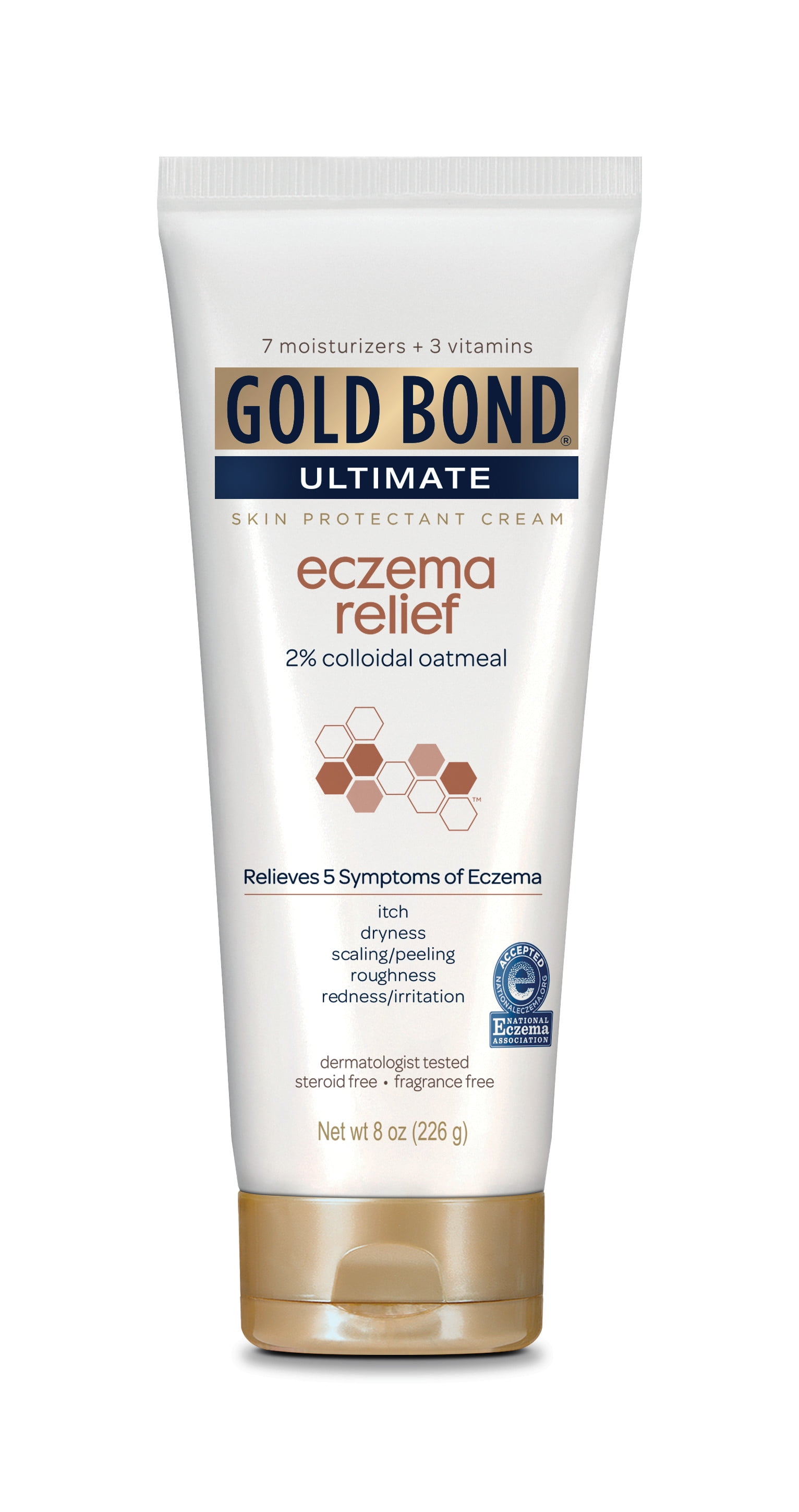 Gold Bond Ultimate Eczema Relief Skin Protectant Cream 8 oz Tube