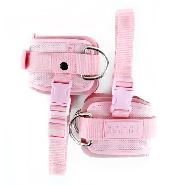 GRILLETES ROSAS ULTRA PARA CABLE DE POLEAS GYM MONKEY POWER MONKEY POWER GRILLETES POLEA