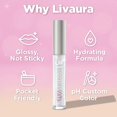 thumbnail image 7 of Shimmer Lip Gloss pH Activated, Glitter Lip Gloss for Women, Glossy, Shiny, Sparkly LipGloss, High-Shine Glittery Lipstick, Glimmer Sparkle Lipgloss, Made in USA (Glowing Amber), 7 of 7
