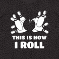 thumbnail image 4 of Inktastic How I Roll Bowling Women's Plus Size T-Shirt, 4 of 5