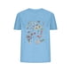 thumbnail image 2 of Fiudx Ofertas Flash Del Día Blusas con Estampado de Flores Pequeñas para Mujer Top de Manga Corta con Cuello Redondo, 2 of 4