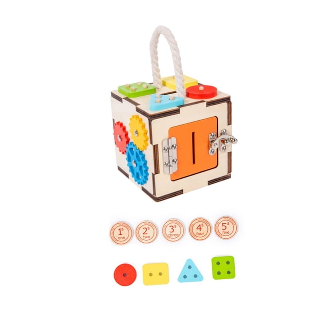 Lipstore Activity Cube Early Education Busy Box for Baby Children First Birthday Gift
