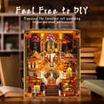 thumbnail image 5 of Book Nook Kit - DIY Miniature World Library Booknook - 3D Wooden Puzzle with LED Lights - Creative Bookshelf Insert & Educational Gift for Adults, 5 of 5