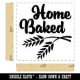 thumbnail image 2 of Home Baked Bread Baking Self-Inking Rubber Stamp Ink Stamper - Blue Ink - Small 1 Inch, 2 of 7