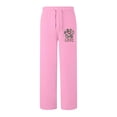 thumbnail image 4 of Qingpeng Womens Sweatpants Graphic Printed High Waisted Drawstring Pants Casual Fashion Loose Wide Leg Trousers with Pockets, 4 of 5