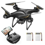 Snaptain SP650 Drones with 2K Camera for Adults 2 Batteries Offer 24 Mins Flight Time Black