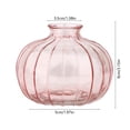 thumbnail image 3 of Transparent Glass Pumpkin Vase for Thanksgiving and Halloween Flower Arrangement and Home Decor, 3 of 6