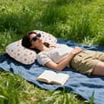 thumbnail image 5 of Unique Bargains 1 Pc Pump-action Camping Pillow Inflatable Pillow for Camping White Pink Red Ice Silk, 5 of 6