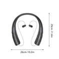 thumbnail image 3 of Ganfancp Dos En Auriculares Bluetooth Altavoces, Auriculares Inalámbricos Cuello Puede Llevar Altavoces, Tapones Retráctiles, Auriculares Estéreo Sudor Ofertas Del Día 1X Auricular Bluetooth, 3 of 7