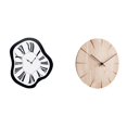 thumbnail image 1 of Reloj de pared acrílico creativo con efecto fundido, diseño único y distorsionado, decoración de lujo, silencioso, sin , ideal para oficina, res, 1 of 8
