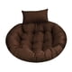 thumbnail image 4 of Cojín colgante para silla de cesta de 90 cm, cojín para silla de huevo para jardín, hogar y cocina. Café, 4 of 9