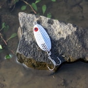 Bomber Slab Fishing Spoons 1 3/4 Silver Back 7/8 oz.