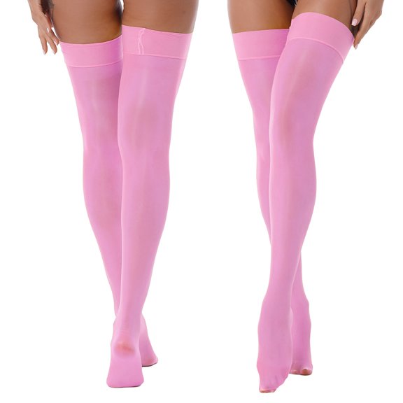 DPOIS Woman's Sheer High Thigh Pantyhose Stocking Lingerie