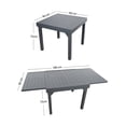 thumbnail image 2 of Ilios Innova | Comedor Extensible de Aluminio Gris Oscuro | Mesa para 4 a 6 Personas | Diseño Minimalista con Lamas, 2 of 9