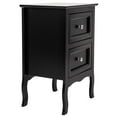 thumbnail image 3 of Ktaxon Nightstand,End Side Table Wooden Nightstand Bedroom Storage Cabinet with 2-Drawer,Country style Furniture, 3 of 10