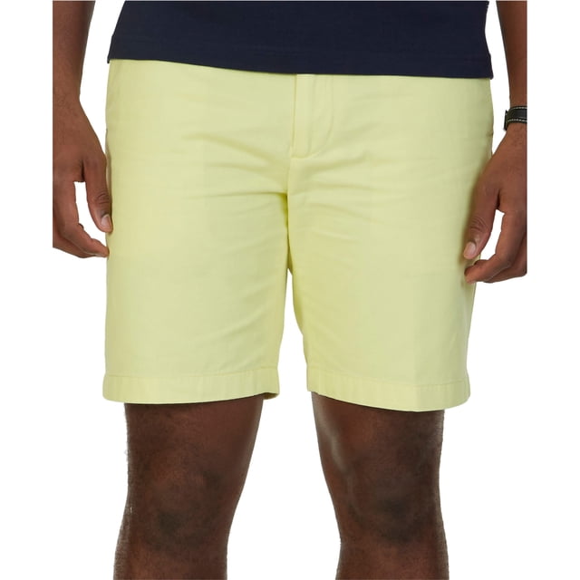 Nautica Mens Deck Casual Chino Shorts, Amarillo, 30 Nautica chino