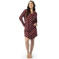 thumbnail image 2 of Fruit of the Loom Women's Beyond Soft Long Sleeve Button Down Flannel Sleepshirt, Sizes S-4X, 2 of 9
