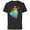 Black, variant on Disney Princess Belle Rainbow Gradient Beauty and the Beast- Short Sleeve Cotton T-Shirt for Adults - Customized-Black