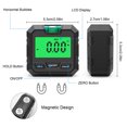 thumbnail image 1 of Level Box Protractor LCD 490° Levels Gauge Mini Bevel Gauges with Magnetic Base Electronic Universal Angle Protractors Black/Type 2, 1 of 4