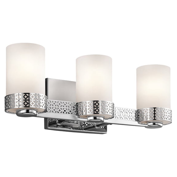 Kichler Lighting 45560CH Contessa 3 Light Incandescent Bath Ligthing in Chrome,