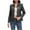 Black-20, variant on HTNBO Faux Leather Jacket for Women Motorcycle Moto Biker Coat Casual Cropped PU Leather Jackets