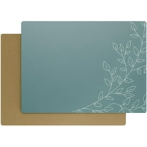 Royalty Art Teal Gray Cork-Backed Placemats - Set of 4