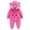 Hot Pink, variant on Baby Snowsuit Winter Coat Warm Hooded Jumpsuit for Baby Boy Girl