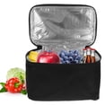 thumbnail image 1 of OULII Reusable Lunch Sack Lunch Bento Pizza Box Insulated Bag Black 1Pcs, 1 of 7