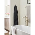 thumbnail image 2 of Amerock Unison Contemporary Single Prong Satin Nickel/Polished Chrome Wall Hook, 2 of 9
