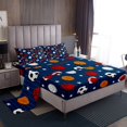 thumbnail image 1 of Erosebridal Rugby Basketball Game Full Sheet Sets,Stars Stripes Bedding Full Size,Sport Theme Decor,Breathable,4-Piece, 1 of 7
