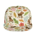 thumbnail image 2 of Balery Baseball Cap Flat Bill Hats for Men Adjustable Size for Running Workouts and Outdoor Activities All Seasons Dad Hat(Monkeys in the Jungle ), 2 of 9