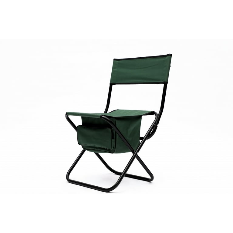 2-Piece Outdoor Chair with Storage Bag, Heavy Duty Portable Folding Chairs, Camping  Furniture Outdoor Single Seat Chair for Indoor, Camping, Hiking, Picnics  and Fishing, Green 