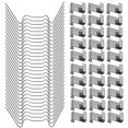 thumbnail image 1 of 100 Pcs Clips pour Verre, Clips en Acier Inoxydable pour Verre, 1 of 2