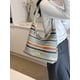 thumbnail image 2 of MDD6774 Bolso mano con bolso hombro paja a rayas iris color en contraste-PM20240515002918 (01), 2 of 9