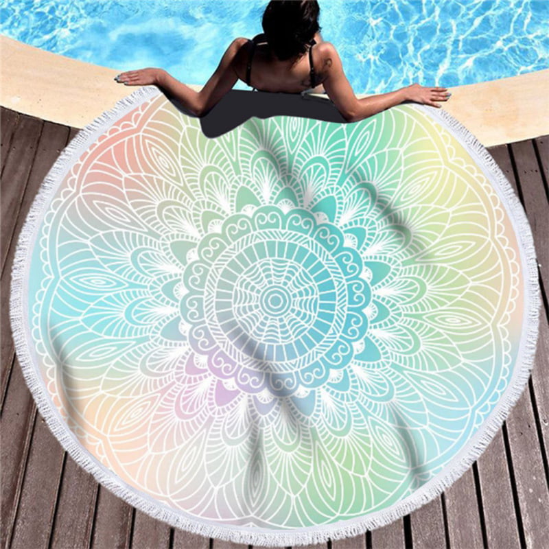 Details about   Mandala Beach Throw Towel Yoga Mat Round Table Cover Tapestry 