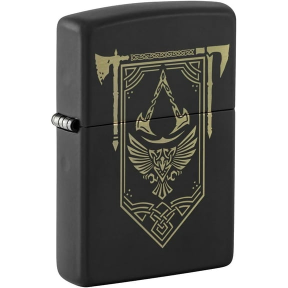 Zippo Lighter - Customized Message on for Assassins Creed , - Black Matte 48669