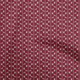 thumbnail image 1 of oneOone Cotton Cambric Maroon Fabric Animal Sewing Material Print Fabric By The Yard 42 Inch Wide, 1 of 4