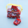 thumbnail image 5 of 6pcs Pull Back Car Friction Powered Car Toys Car Powered Toys Mini Truck Pull Back Cars Set for Boy Girl Gift, Fire Engine, 5 of 6